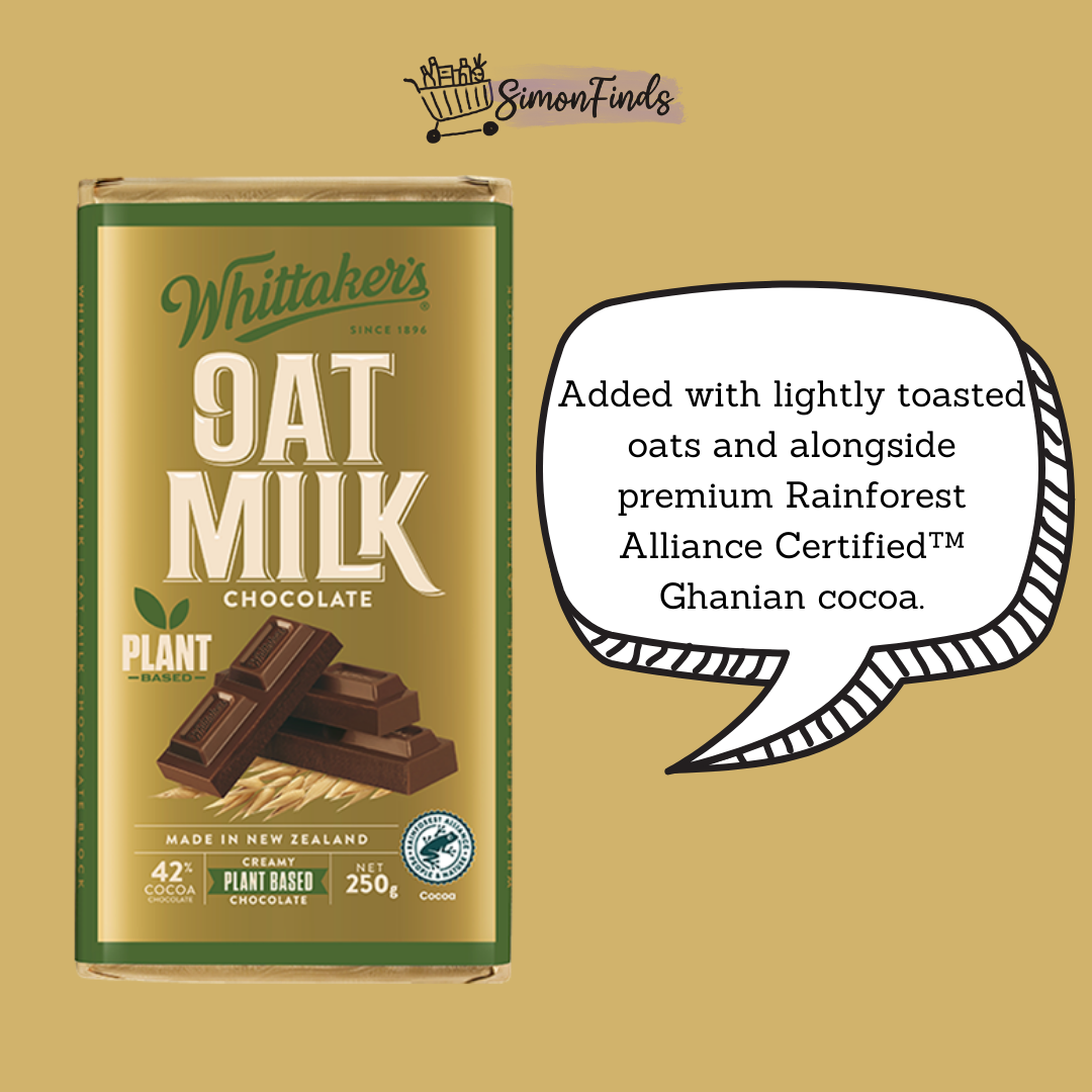 Whittaker's Chocolates - Classic Blocks - Oat Milk