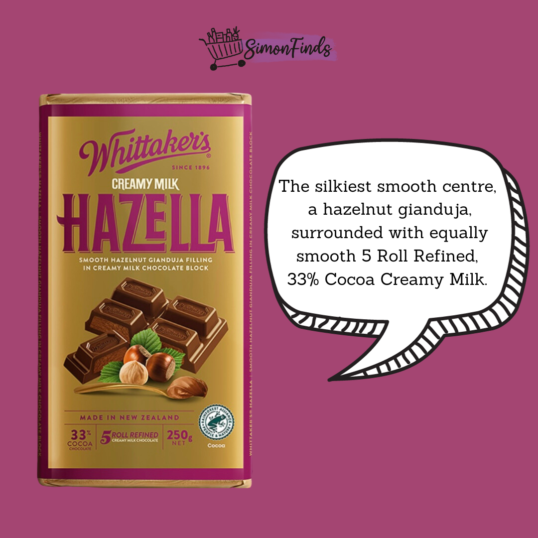 Whittaker's Chocolates - Classic Blocks - Hazella