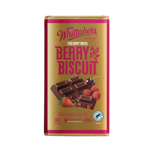 Whittaker's Chocolates - Classic Blocks - Berry and Biscuit