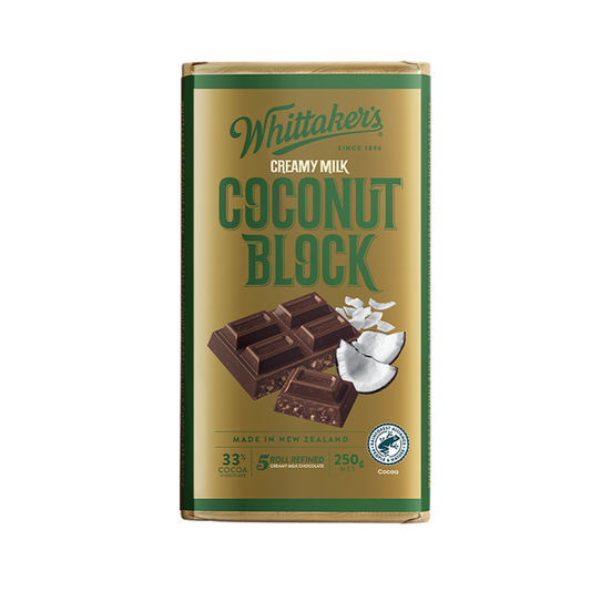 Whittaker's Chocolates - Classic Blocks - Coconut Block