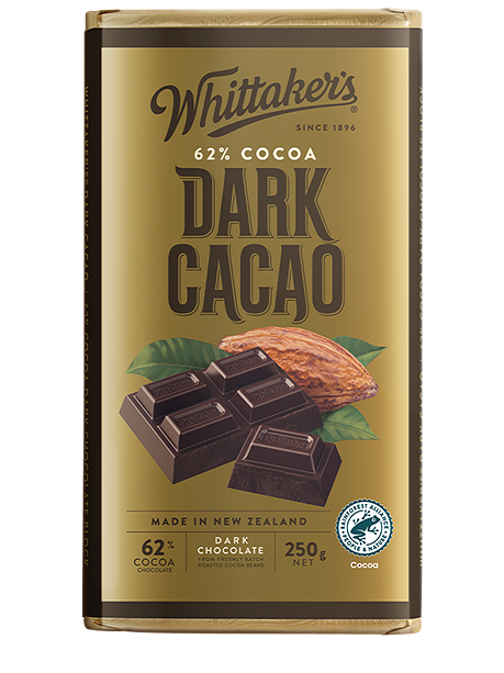 Whittaker's Chocolates - Classic Blocks - Dark Cacao (62% Cocoa)